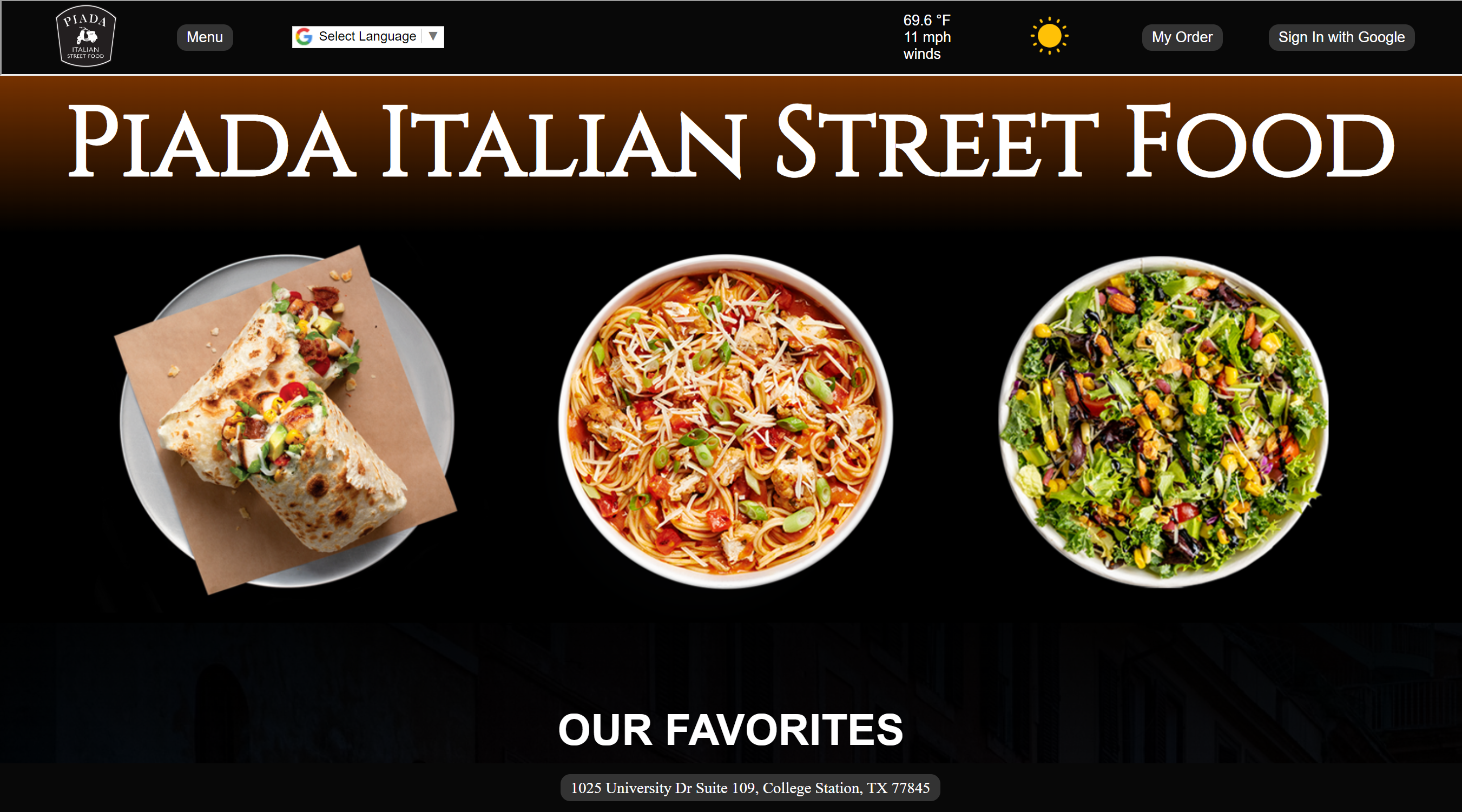 Restaurant Website